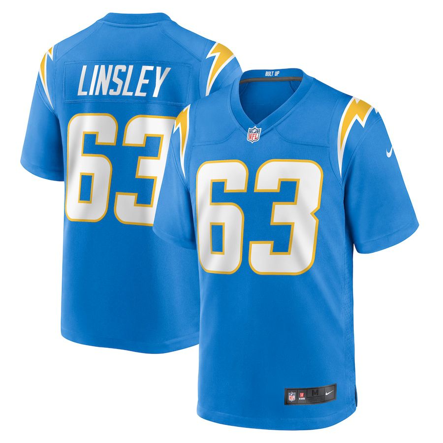 Men Los Angeles Chargers #63 Corey Linsley Nike Powder Blue Game Player NFL Jersey->los angeles chargers->NFL Jersey